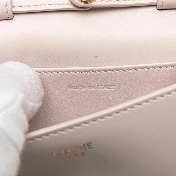 セリーヌ トリオンフ チェーン ショルダーバッグ ピンク レザー レディース CELINE 【中古】
