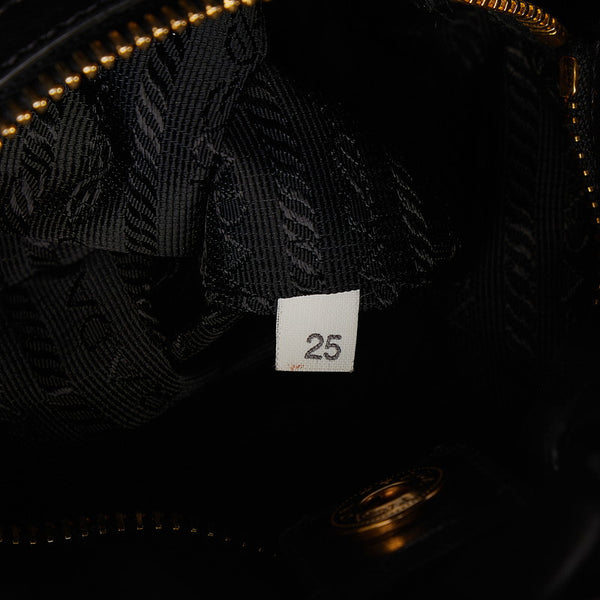 プラダ テスート リボン ハンドバッグ ショルダーバッグ 2WAY ブラック マルチカラー ナイロン レザー レディース PRADA 【中古】