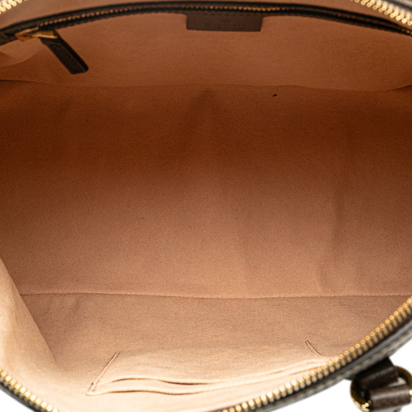 グッチ GGスプリーム シェリーライン オフィディア ハンドバッグ ショルダーバッグ 2WAY 524533 ベージュ ブラウン PVC レザー レディース GUCCI 【中古】