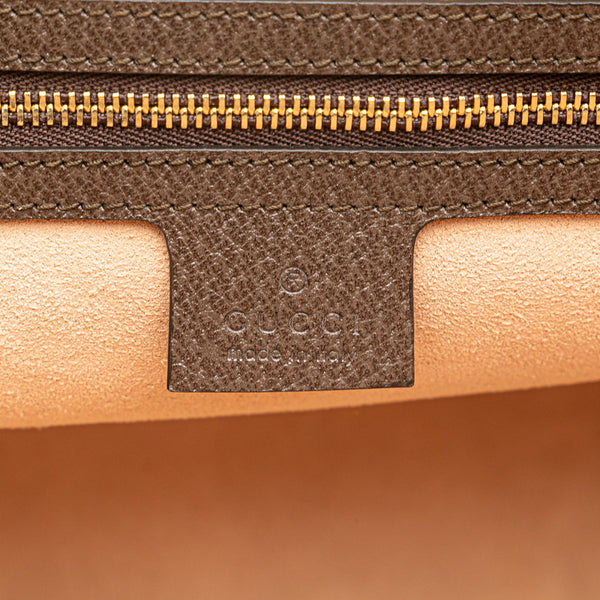 グッチ GGスプリーム シェリーライン オフィディア ハンドバッグ ショルダーバッグ 2WAY 524533 ベージュ ブラウン PVC レザー レディース GUCCI 【中古】
