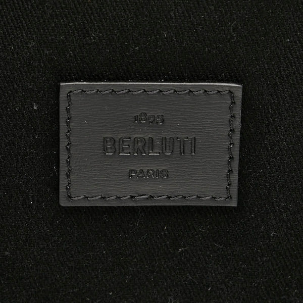 ベルルッティ ×グローブトロッター トランク キャリーバッグ ブラック PVC レザー レディース Berluti 【中古】