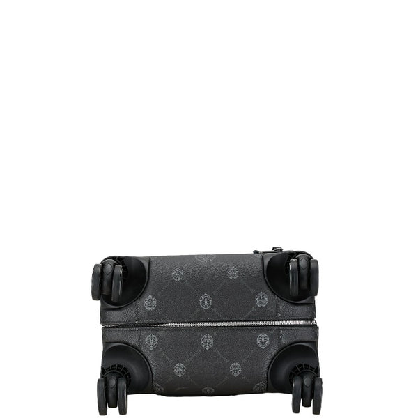 ベルルッティ ×グローブトロッター トランク キャリーバッグ ブラック PVC レザー レディース Berluti 【中古】