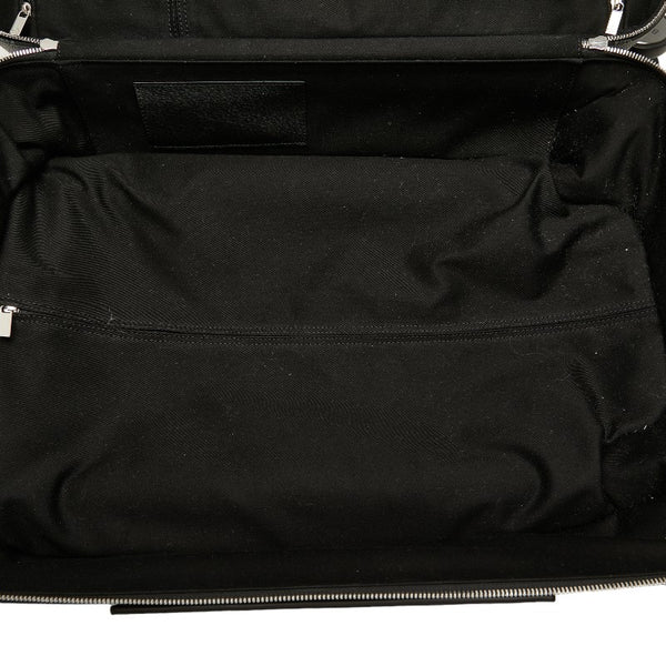ベルルッティ ×グローブトロッター トランク キャリーバッグ ブラック PVC レザー レディース Berluti 【中古】