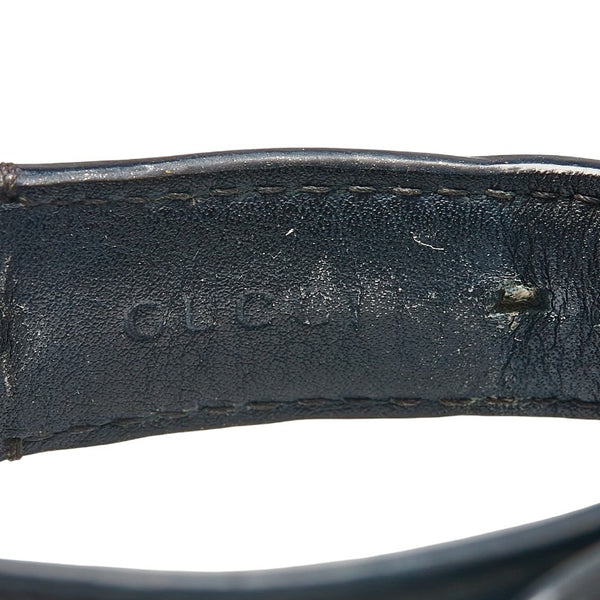 グッチ Gタイムレス 腕時計 126.4 クオーツ レッド文字盤 ステンレススチール レザー レディース GUCCI 【中古】