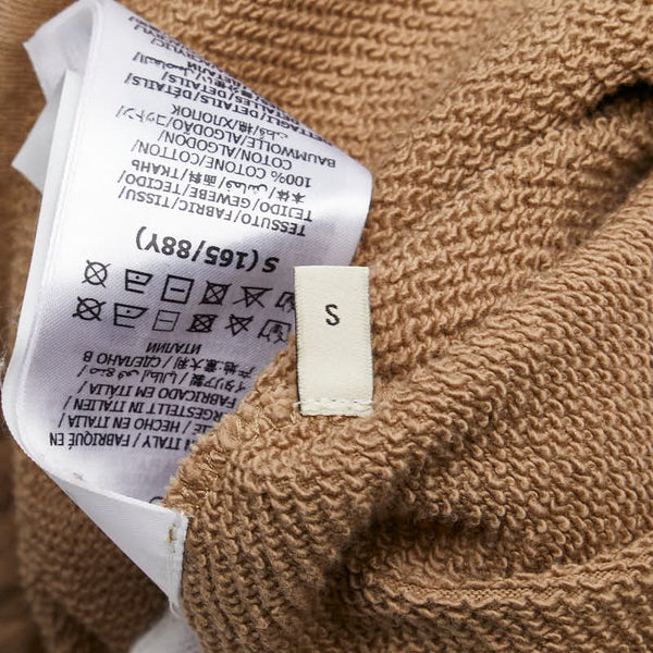 グッチ ウェブストライプ ハーフジップ パーカー サイズ:S 644656 ベージュ コットン メンズ GUCCI 【中古】