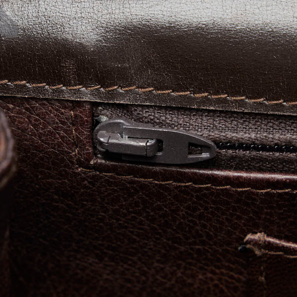 シャネル クロコダイル ココマーク チェーンショルダーバッグ ブラウン ゴールド レザー レディース CHANEL 【中古】