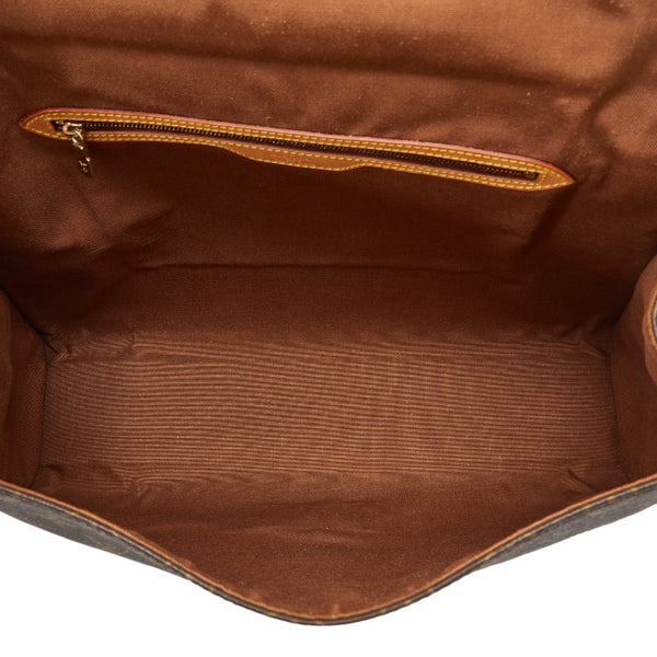ルイ ヴィトン モノグラム ビバリーMM ハンドバッグ ビジネスバッグ M51120 ブラウン PVC レザー メンズ LOUIS VUITTON 【中古】