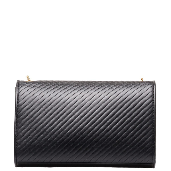 サンローラン クラシック ケイト タッセル チェーン ショルダーバッグ ブラック ゴールド レザー レディース SAINT LAURENT 【中古】