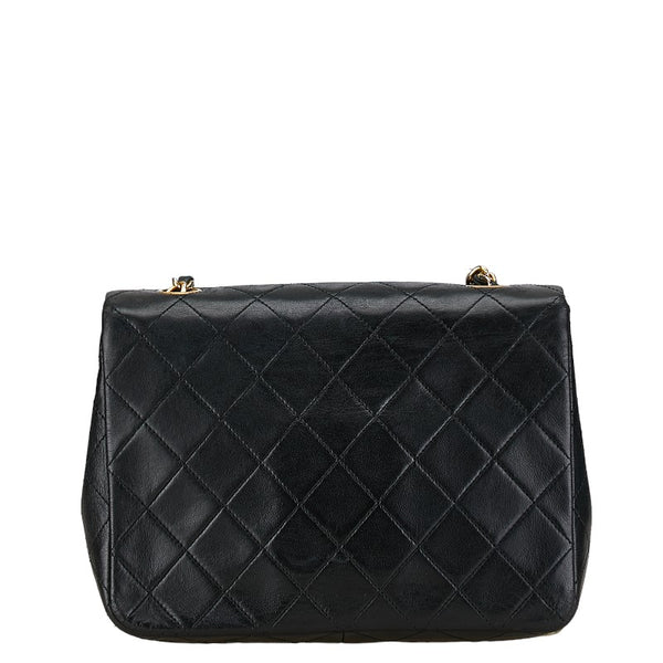 シャネル ココマーク ミニマトラッセ チェーン ショルダーバッグ ブラック ゴールド レザー レディース CHANEL 【中古】