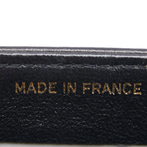 シャネル ココマーク バイカラー チェーン ショルダーバッグ ブラック レッド ゴールド レザー レディース CHANEL 【中古】