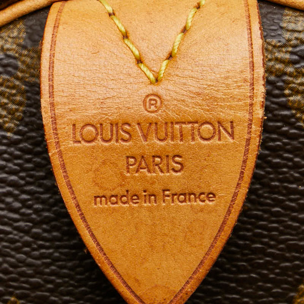 ルイ ヴィトン モノグラム スピーディ30 ハンドバッグ M41526 ブラウン PVC レザー レディース LOUIS VUITTON 【中古】