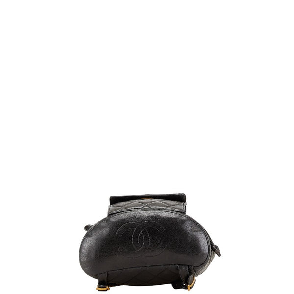 シャネル マトラッセ ココマーク チェーン リュック バックパック ブラック ラムスキン レディース CHANEL 【中古】