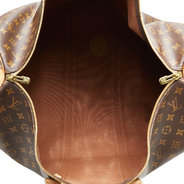 ルイ ヴィトン モノグラム キーポル55 ボストンバッグ M41424 ブラウン PVC レザー レディース LOUIS VUITTON 【中古】