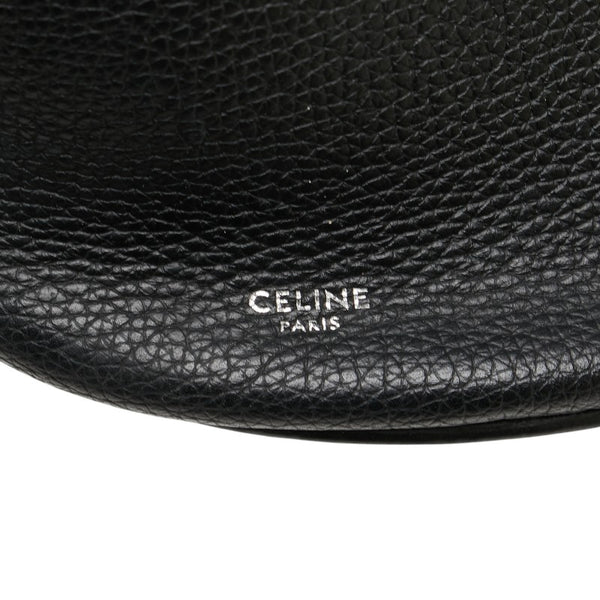 セリーヌ ビッグバッグ バケット ナノ ハンドバッグ ショルダーバッグ 2WAY ブラック レザー レディース CELINE 【中古】