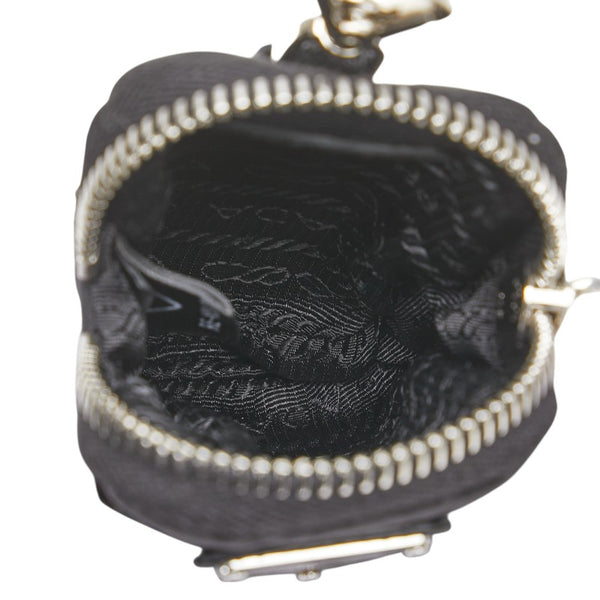 プラダ 三角ロゴプレート ハンドバッグ ショルダーバッグ 2WAY 1BH204 ブラック ナイロン レディース PRADA 【中古】