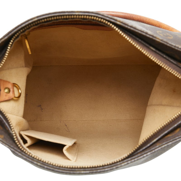 ルイ ヴィトン モノグラム ルーピングGM ワンショルダーバッグ M51145 ブラウン PVC レザー レディース LOUIS VUITTON 【中古】