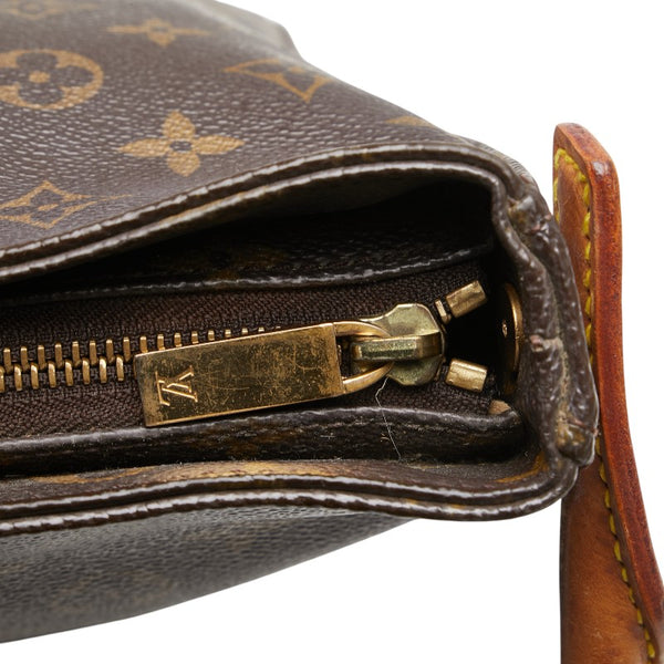 ルイ ヴィトン モノグラム ルーピングGM ワンショルダーバッグ M51145 ブラウン PVC レザー レディース LOUIS VUITTON 【中古】