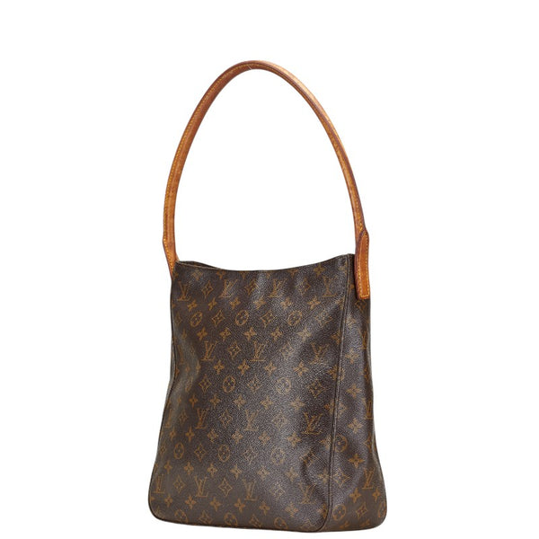 ルイ ヴィトン モノグラム ルーピングGM ワンショルダーバッグ M51145 ブラウン PVC レザー レディース LOUIS VUITTON 【中古】