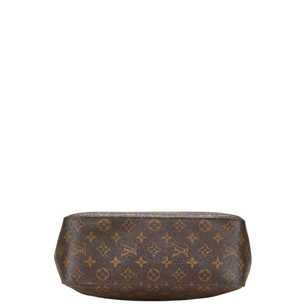 ルイ ヴィトン モノグラム ルーピングGM ワンショルダーバッグ M51145 ブラウン PVC レザー レディース LOUIS VUITTON 【中古】