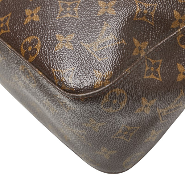 ルイ ヴィトン モノグラム ルーピングGM ワンショルダーバッグ M51145 ブラウン PVC レザー レディース LOUIS VUITTON 【中古】