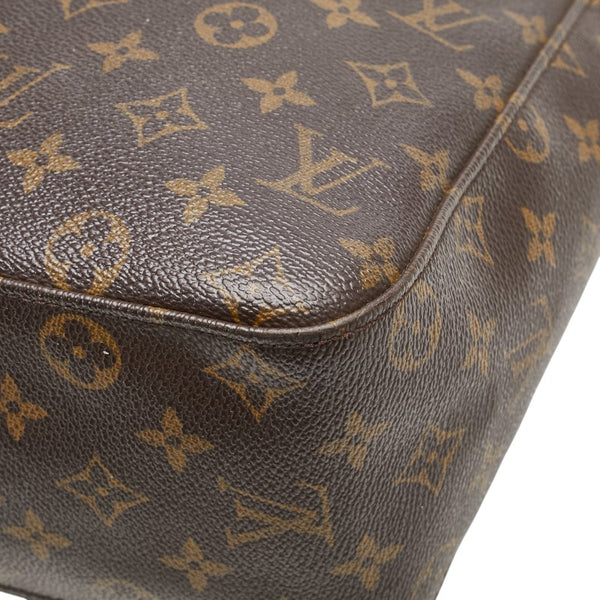ルイ ヴィトン モノグラム ルーピングGM ワンショルダーバッグ M51145 ブラウン PVC レザー レディース LOUIS VUITTON 【中古】