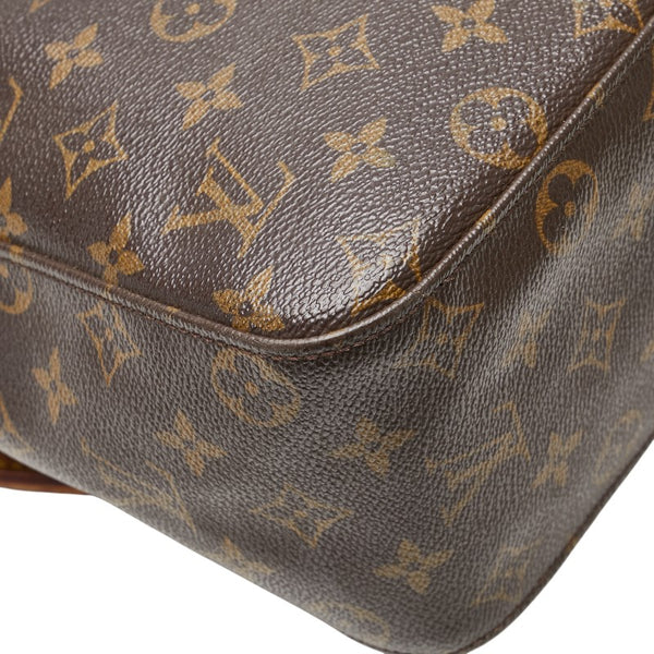 ルイ ヴィトン モノグラム ルーピングGM ワンショルダーバッグ M51145 ブラウン PVC レザー レディース LOUIS VUITTON 【中古】