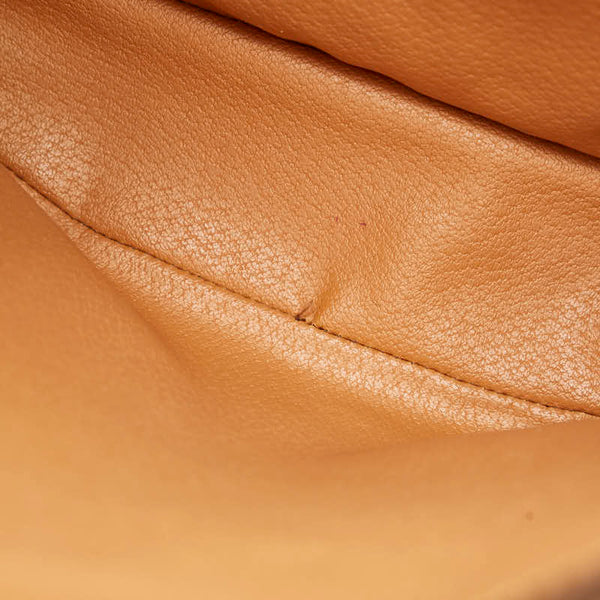 セリーヌ マカダム トートバッグ ショルダーバッグ ブラウン PVC レザー レディース CELINE 【中古】