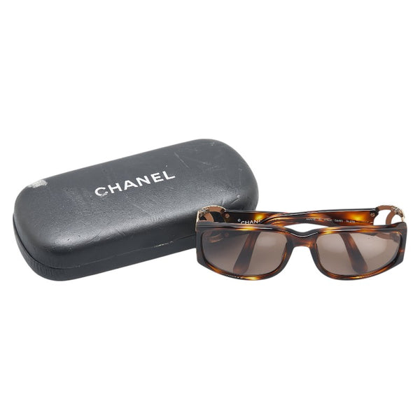 シャネル ココマーク サングラス 02461 91235 ブラウン プラスチック レディース CHANEL 【中古】