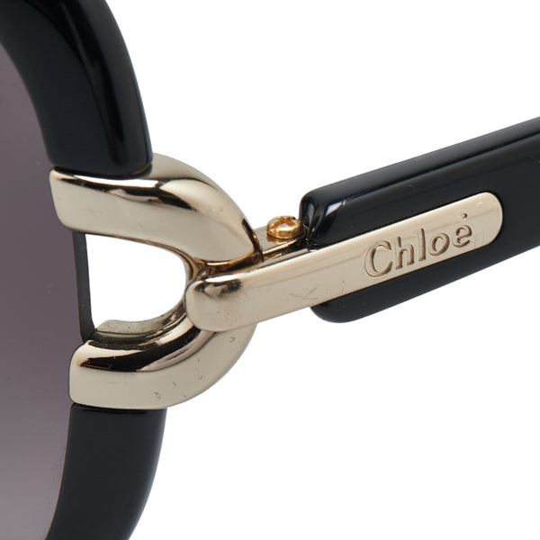 クロエ アジアンフィット サングラス CE637S ブラック プラスチック レディース Chloe 【中古】