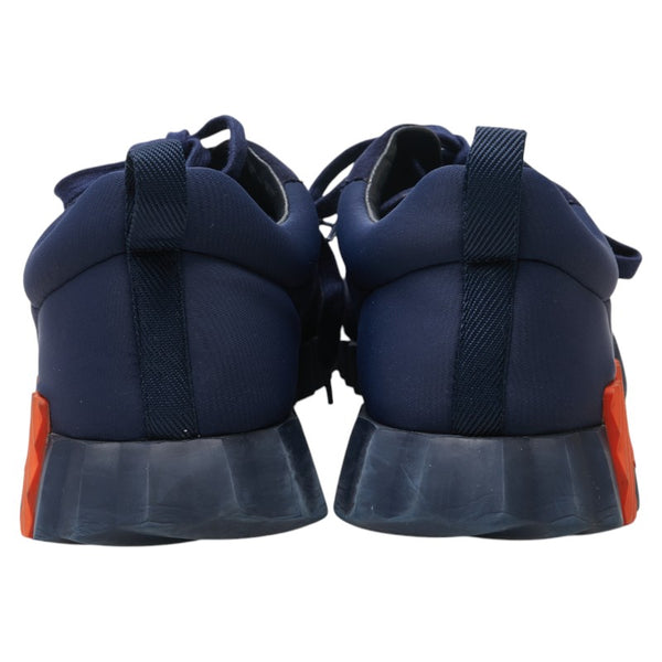 エルメス バウンシング Hロゴ スニーカー サイズ:42 ネイビー ナイロン スエード メンズ HERMES 【中古】