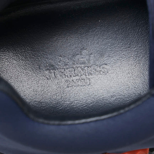 エルメス バウンシング Hロゴ スニーカー サイズ:42 ネイビー ナイロン スエード メンズ HERMES 【中古】