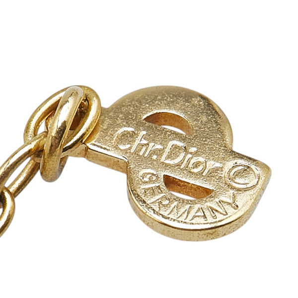 ディオール ハート モチーフ ラインストーン ネックレス ゴールド メッキ レディース Dior 【中古】
