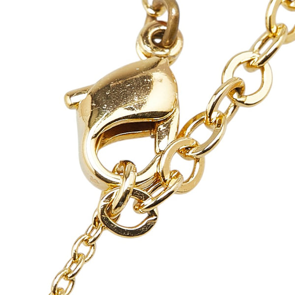 ディオール CDロゴ ハート モチーフ ネックレス ゴールド メッキ レディース Dior 【中古】