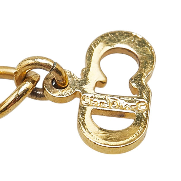 ディオール ハート モチーフ ラインストーン ネックレス ゴールド メッキ レディース Dior 【中古】