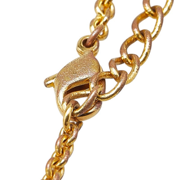 ディオール ロゴ ネックレス ゴールド メッキ レディース Dior 【中古】