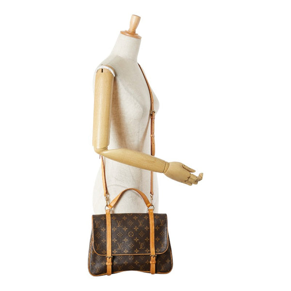 ルイ ヴィトン モノグラム マレルサックアド リュック バックパック M51158 ブラウン PVC レザー レディース LOUIS VUITTON 【中古】