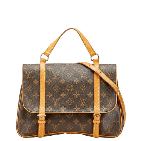 ルイ ヴィトン モノグラム マレルサックアド リュック バックパック M51158 ブラウン PVC レザー レディース LOUIS VUITTON 【中古】