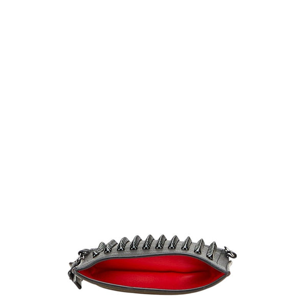 クリスチャンルブタン スタッズ ショルダーバッグ ブラック レッド レザー レディース Christian Louboutin 【中古】