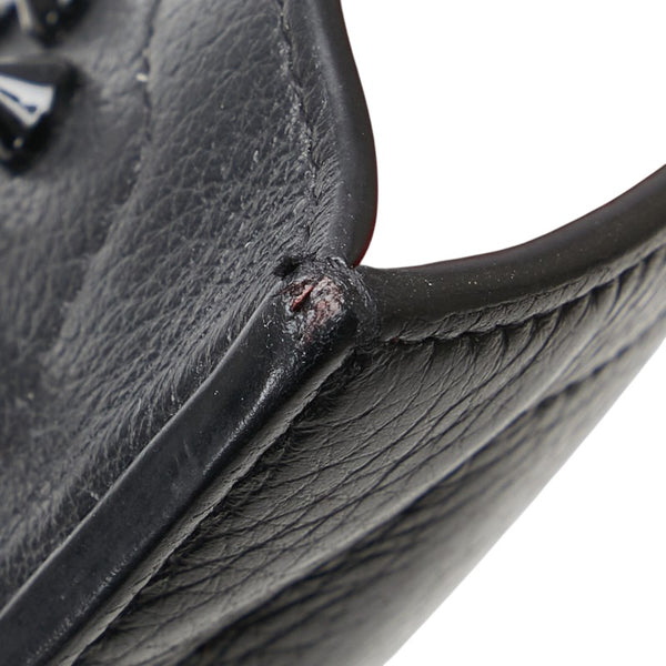 クリスチャンルブタン スタッズ ショルダーバッグ ブラック レッド レザー レディース Christian Louboutin 【中古】