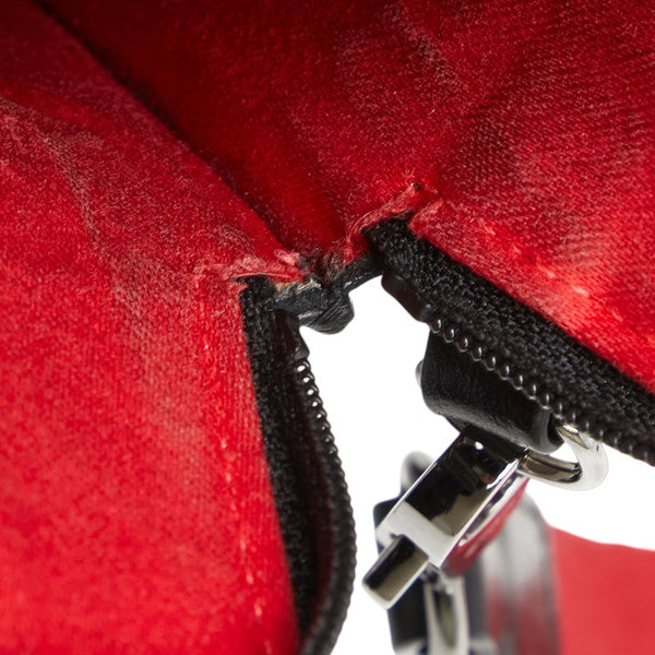 クリスチャンルブタン スタッズ ショルダーバッグ ブラック レッド レザー レディース Christian Louboutin 【中古】