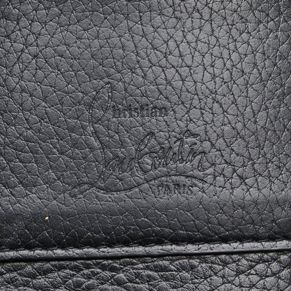 クリスチャンルブタン スタッズ ショルダーバッグ ブラック レッド レザー レディース Christian Louboutin 【中古】