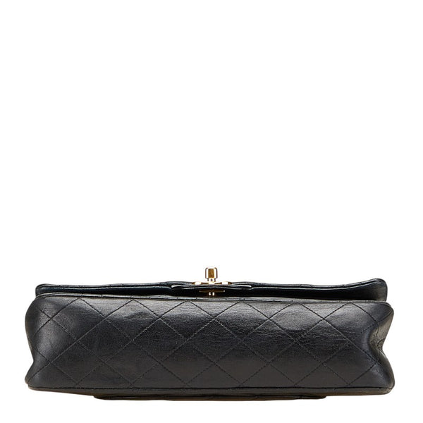 シャネル マトラッセ ココマーク チェーン ショルダーバッグ ブラック ラムスキン レディース CHANEL 【中古】