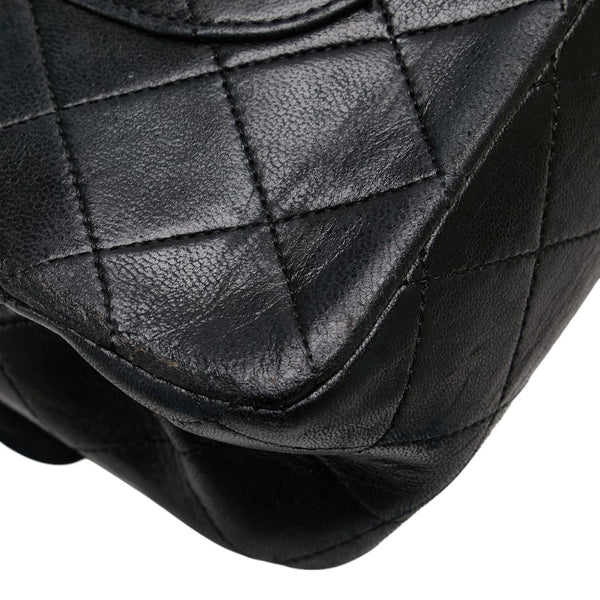 シャネル マトラッセ ココマーク チェーン ショルダーバッグ ブラック ラムスキン レディース CHANEL 【中古】