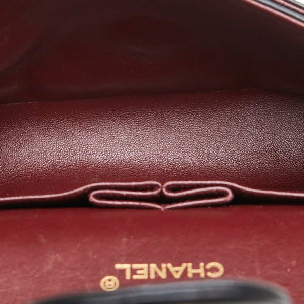 シャネル マトラッセ ココマーク チェーン ショルダーバッグ ブラック ラムスキン レディース CHANEL 【中古】