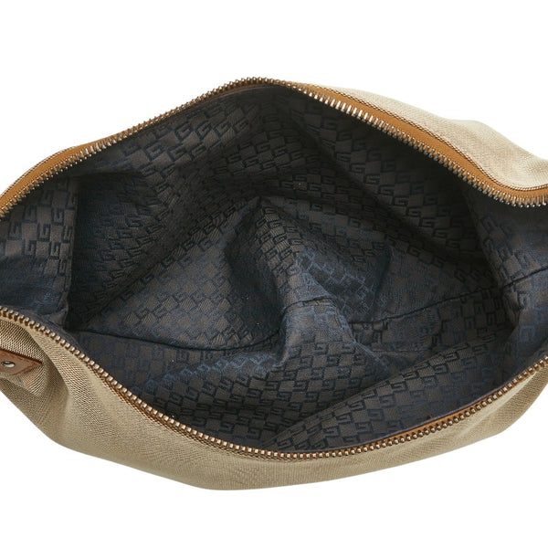 グッチ ハンドバッグ ワンショルダーバッグ 95726 ベージュ ブラウン キャンバス レザー レディース GUCCI 【中古】