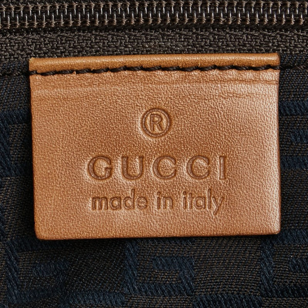 グッチ ハンドバッグ ワンショルダーバッグ 95726 ベージュ ブラウン キャンバス レザー レディース GUCCI 【中古】