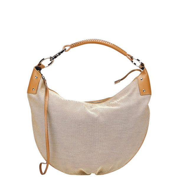 グッチ ハンドバッグ ワンショルダーバッグ 95726 ベージュ ブラウン キャンバス レザー レディース GUCCI 【中古】