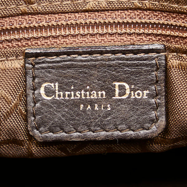 ディオール カナージュ レディディオール ハンドバッグ ブラウン ラムスキン レディース Dior 【中古】