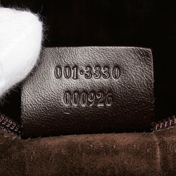 グッチ ハンドバッグ ワンショルダーバッグ 001.3330.000926 ブラック レザー レディース GUCCI 【中古】