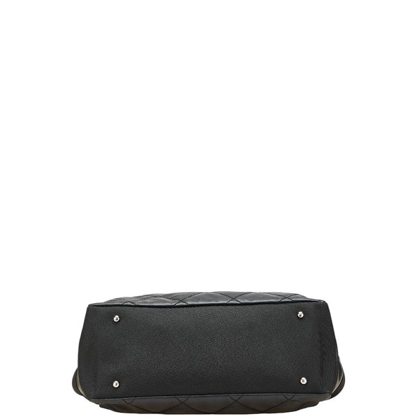 シャネル パリビアリッツGM トートバッグ ブラック PVC キャンバス レディース CHANEL 【中古】